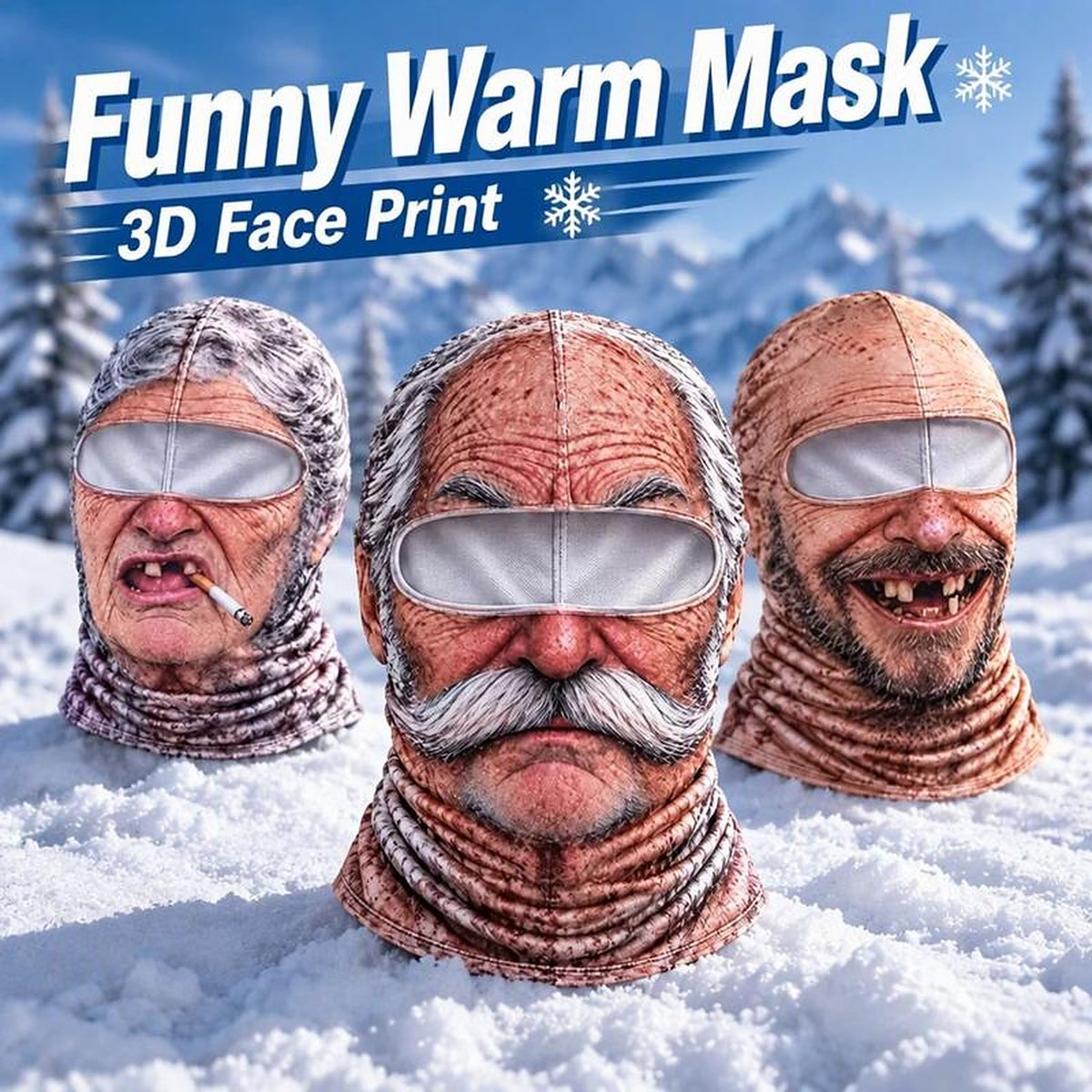 Funny Face Ski Mask Balaclava